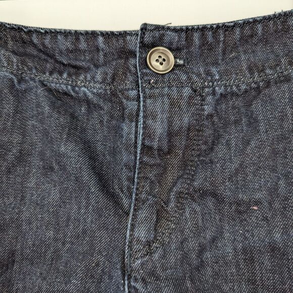 LOFT Dark Wash Denim Shorts Size 4 - Picture 7 of 9